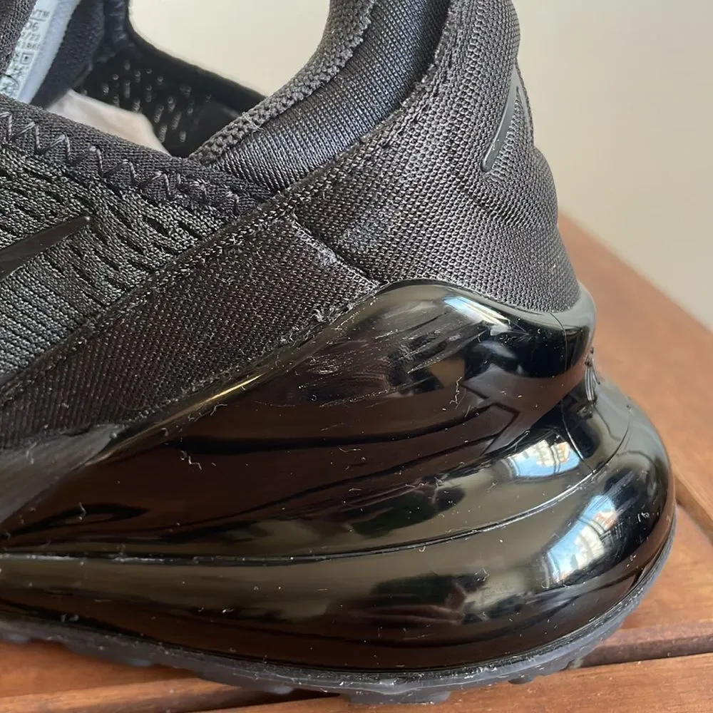Nike Air Max 270 Black USA Women Size 7/UK 4.5/EU 38(AH6789-006)